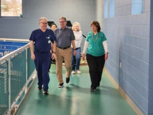 Mon Health promotes healthy hearts with Walking with Warden every Tuesday